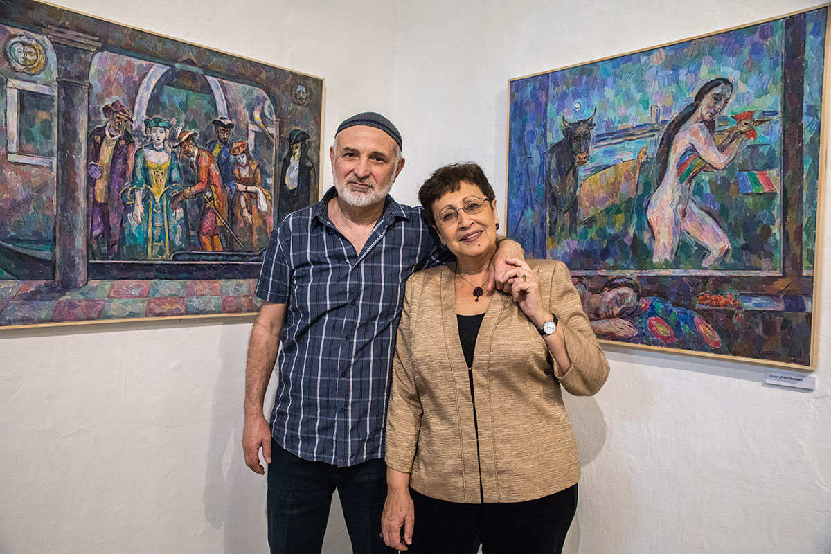 Дина Рубина с супругом, Борисом Карафеловым